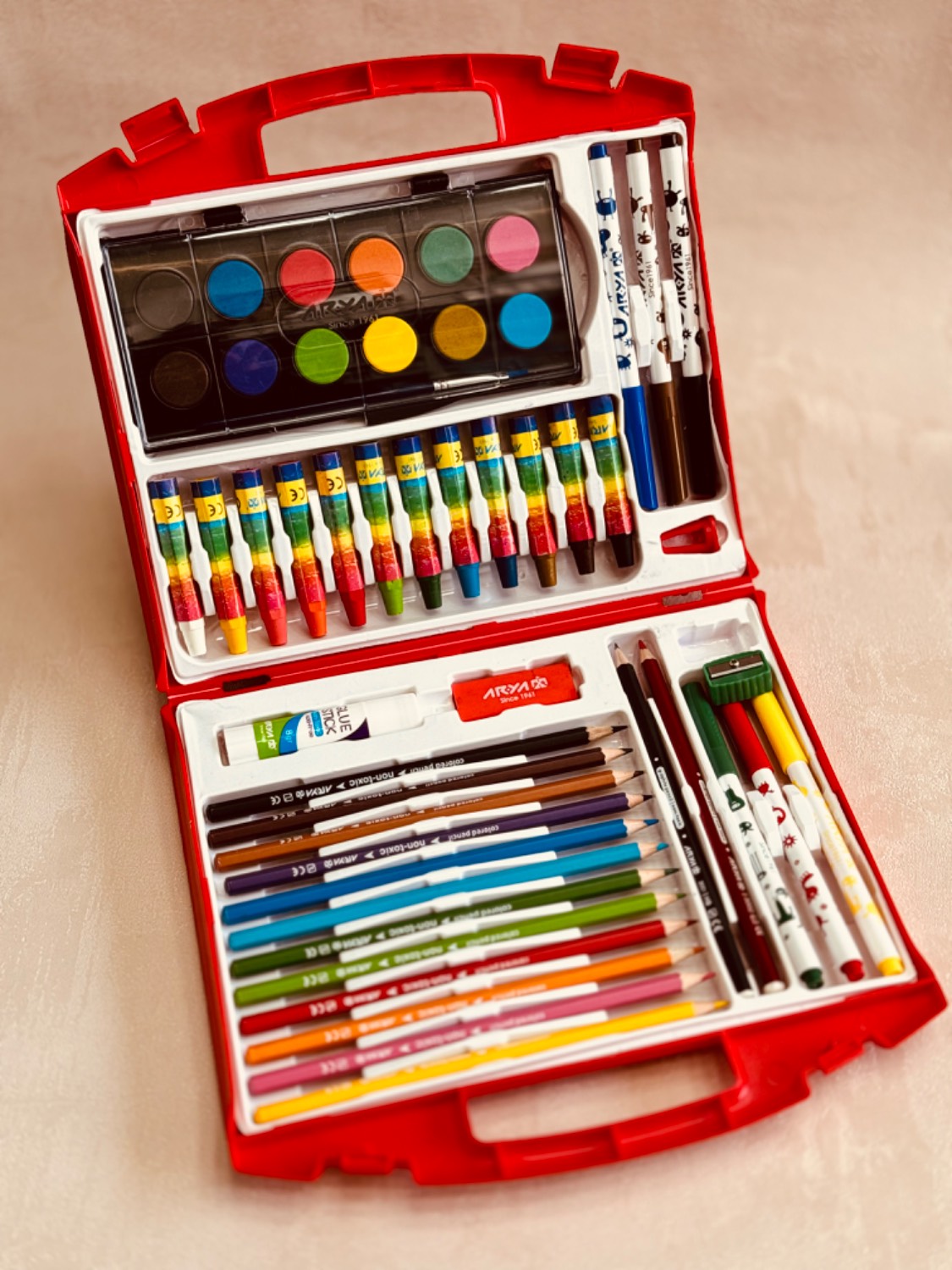 کیف نقاشی 48 تکه آریا مدل Briefcase
